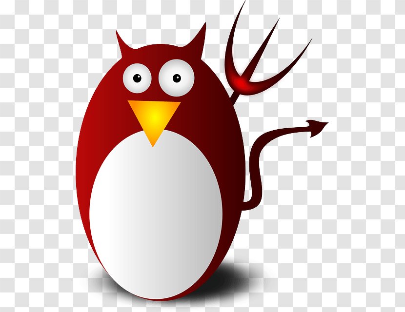 Penguin Lucifer Clip Art Tux Satan - Tree - Unix Administrator Transparent PNG