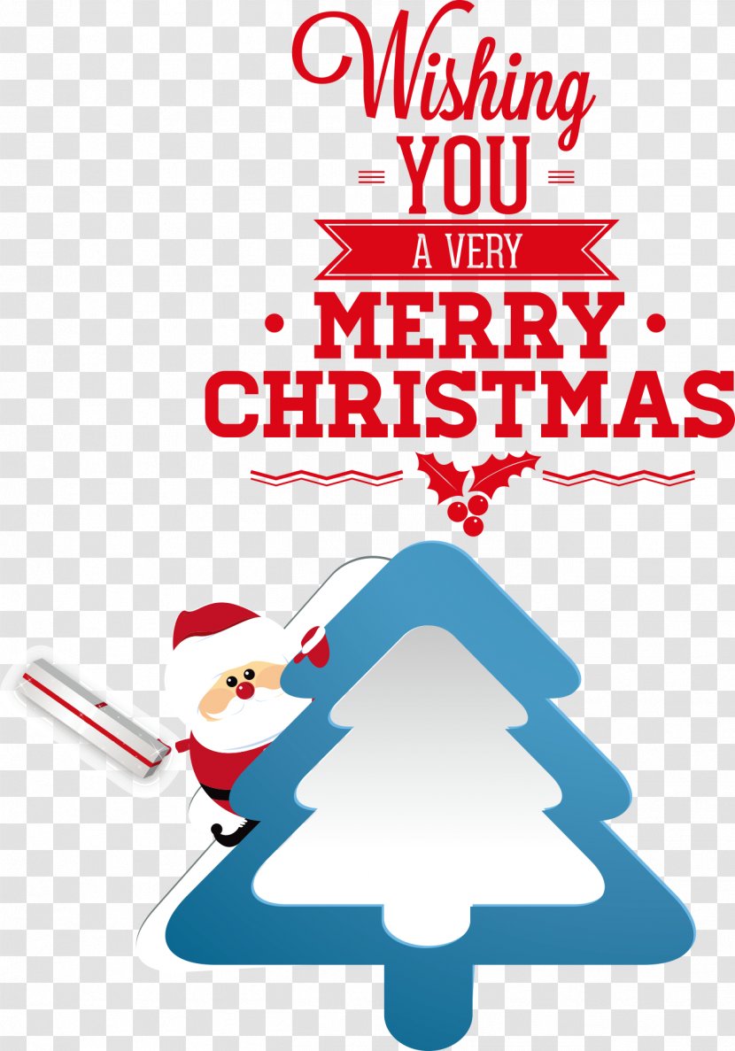 Royal Christmas Message Santa Claus Wish Greeting - House And Font Transparent PNG