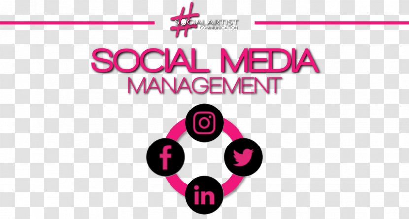Social Media Mass Communication Logo - Pink - Socialmediamanager Transparent PNG