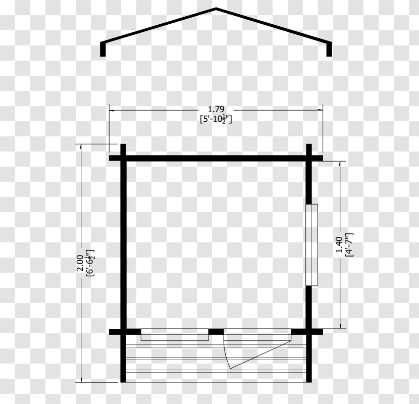 Dogtrot House Plan Floor - Storey Transparent PNG