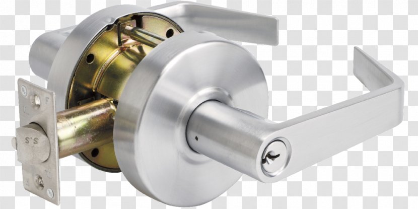 Lockset Door Handle Dead Bolt Yale - Lock Transparent PNG