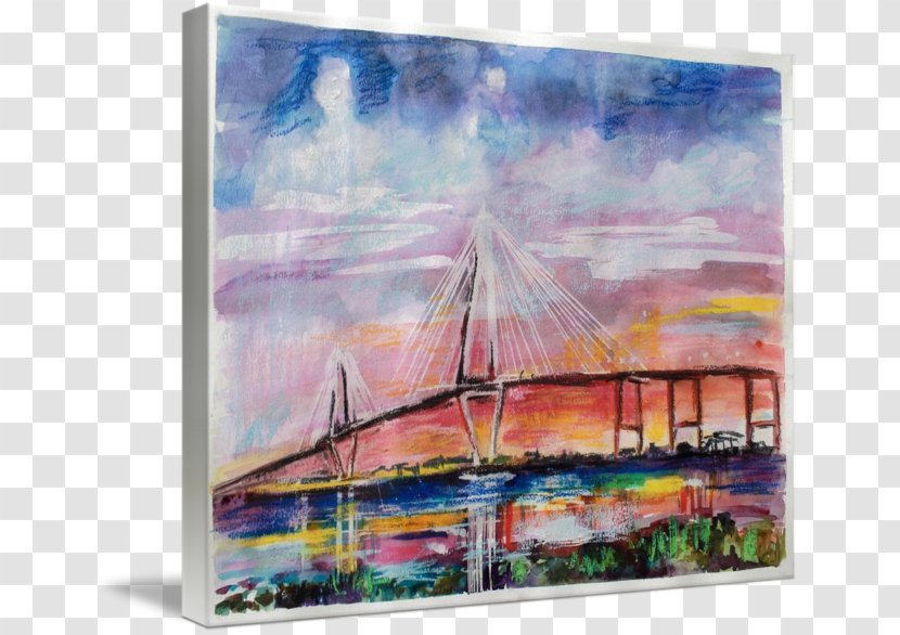 Watercolor Painting Charleston Acrylic Paint Gallery Wrap - Canvas Transparent PNG