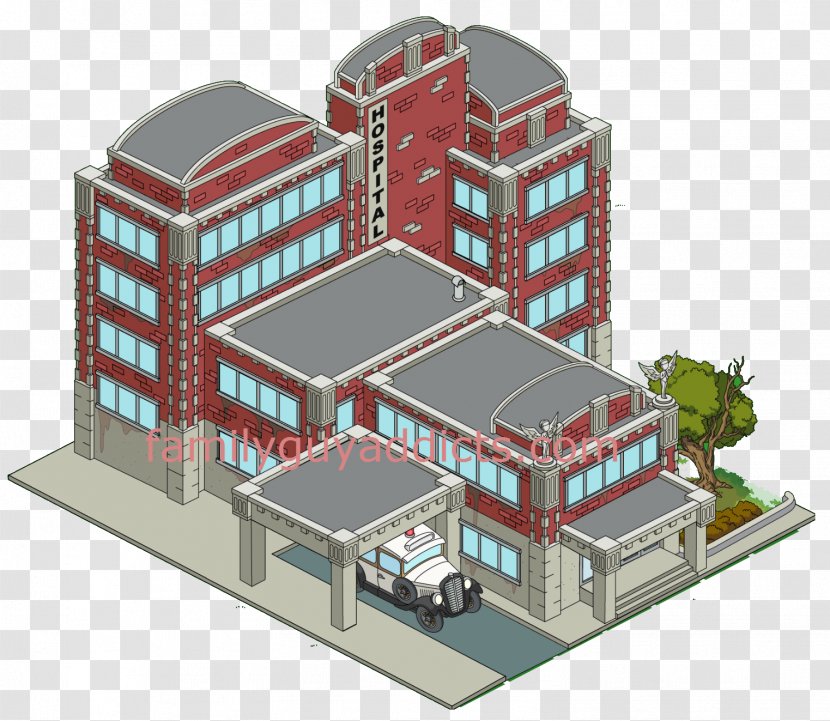 Loretta Brown Quahog Hospital Building Sanatorium - Wiki - Cross Transparent PNG