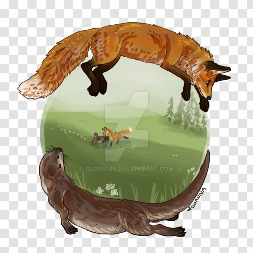 Otter Fox Animal Reptile Drawing - Deviantart Transparent PNG