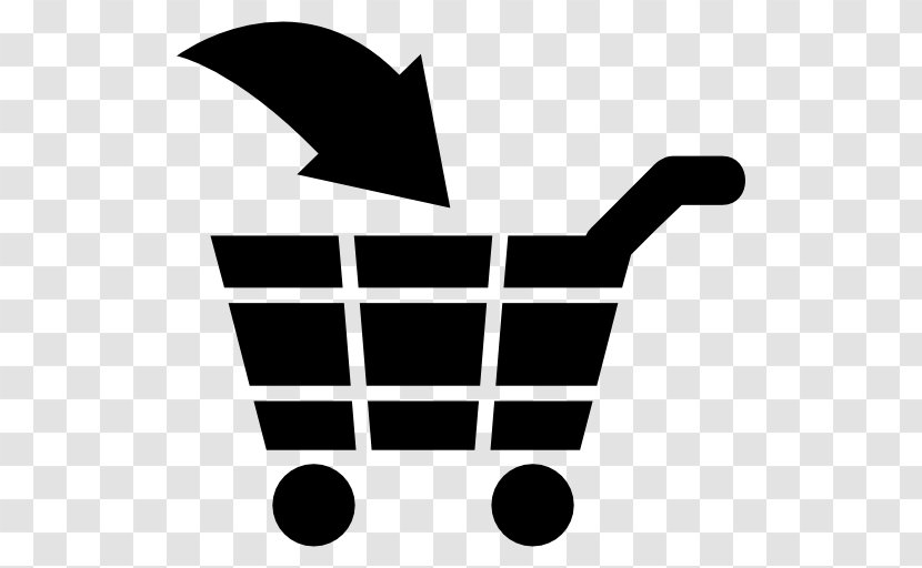 Symbol Shopping Cart - Monochrome Photography - Commercial Transparent PNG