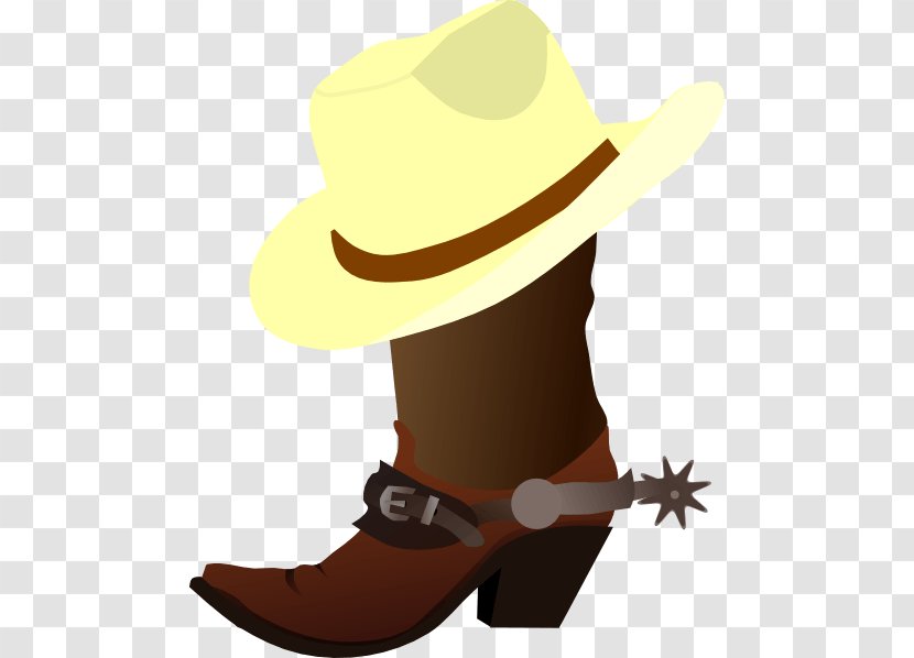 Cowboy Boot Hat Clip Art Transparent PNG