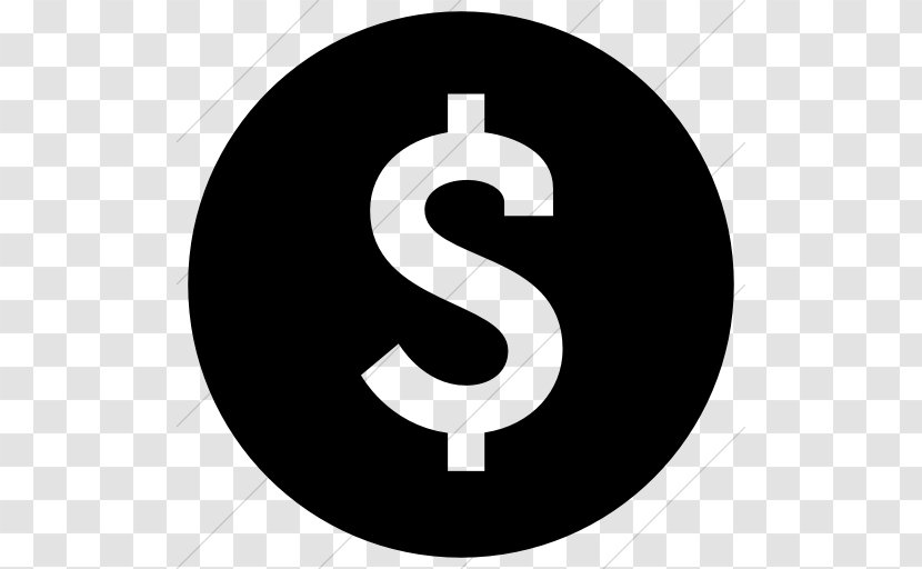 Dollar Sign Currency Symbol United States Icon - Monochrome Photography - Dpllar Transparent PNG