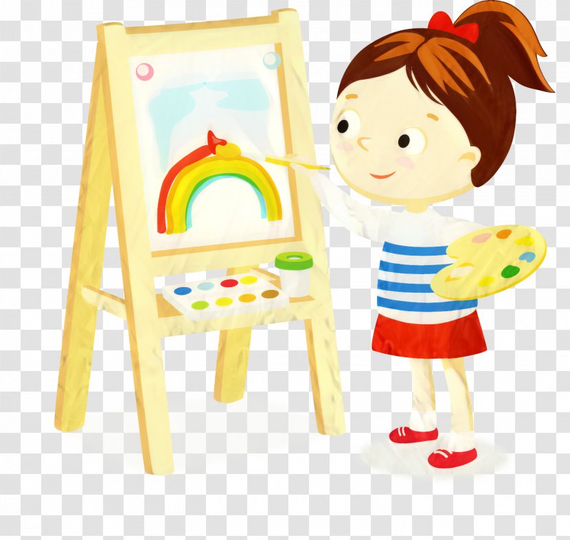 Easel Background - Painting - Baby Toys Toddler Transparent PNG