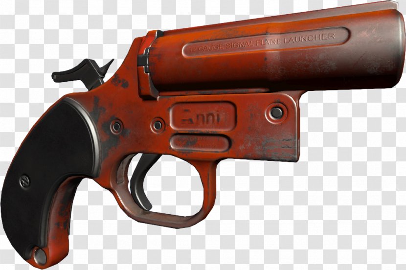 Trigger Flare Gun Firearm Starter Pistols Revolver - Weapon Transparent PNG