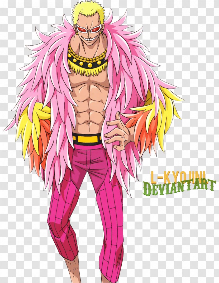 Donquixote Doflamingo Roronoa Zoro Vinsmoke Sanji Trafalgar D. Water Law One Piece - Cartoon Transparent PNG