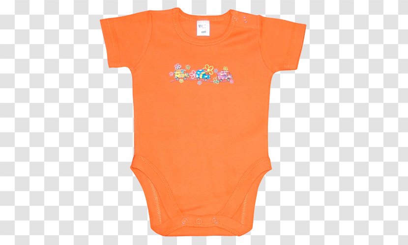 Baby & Toddler One-Pieces T-shirt Orange Clothing Color - Bodysuit Transparent PNG