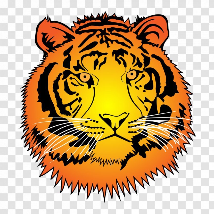Tiger Cat Clip Art - Orange - Web Developer Transparent PNG