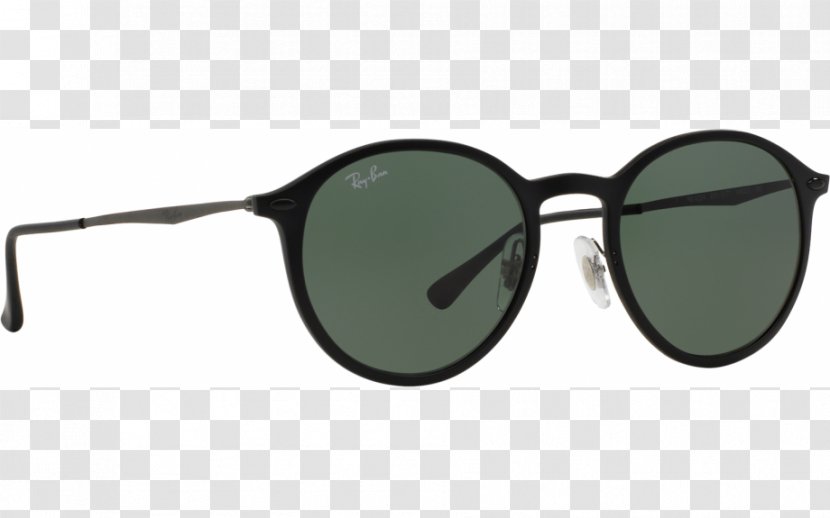 Ray-Ban Round Metal Sunglasses Wayfarer Light Ray - Rayban Clubmaster - Green Lense Flare With Shiining Transparent PNG