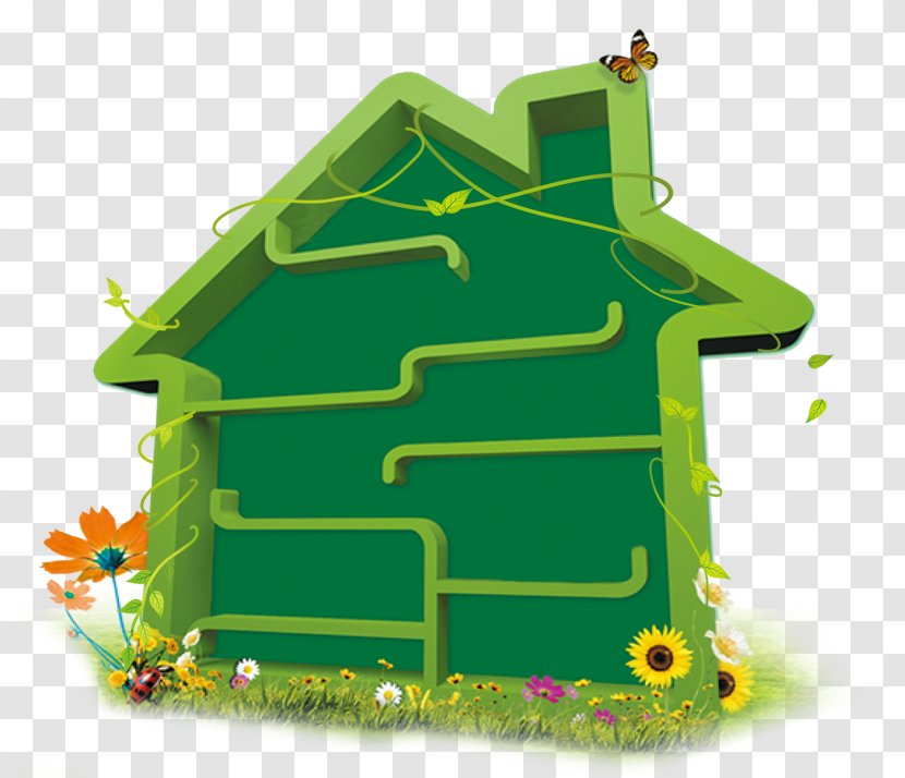 Poster - Green House Transparent PNG