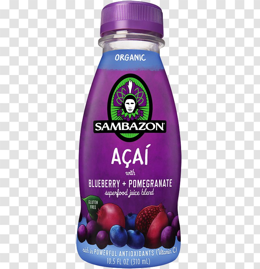Juice Smoothie Berries Energy Drink Sambazon - Acai Berry - Pomegranate Transparent PNG