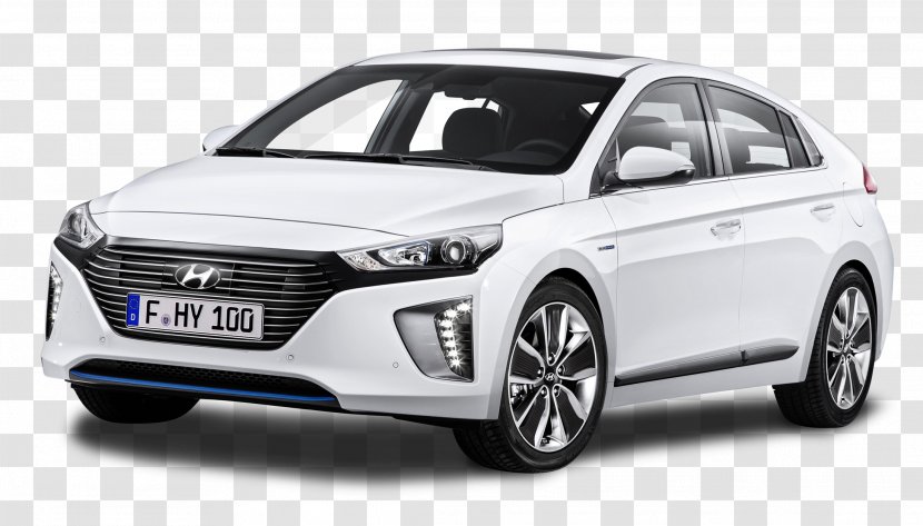 Hyundai Ioniq Hybrid Toyota Prius Car Electric Vehicle - Mid Size - White Transparent PNG