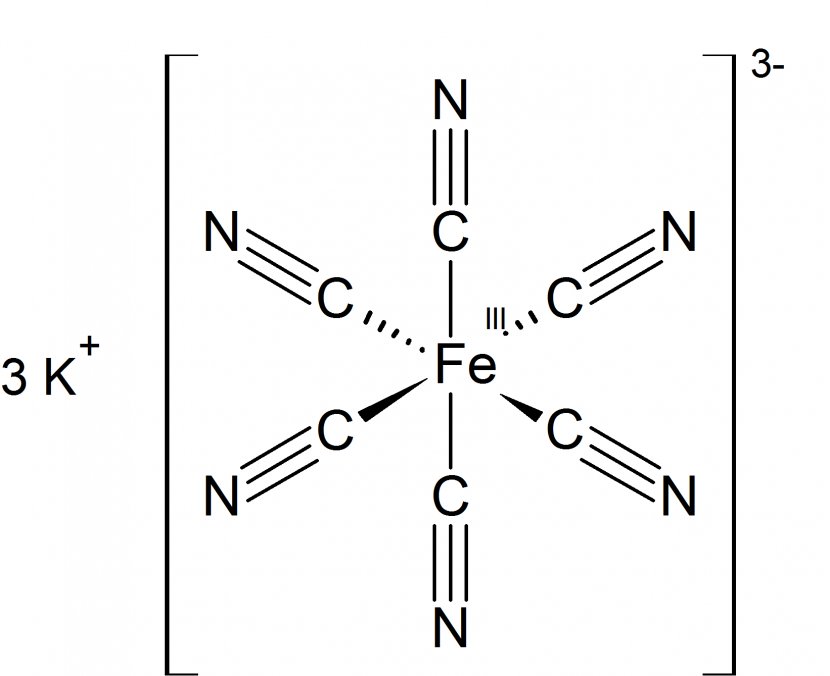 Potassium Ferricyanide Ferrocyanide - Octahedral Molecular Geometry - Iron Transparent PNG