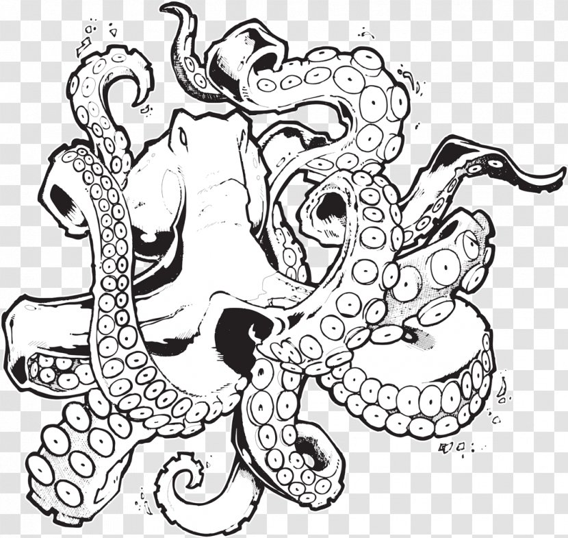 Octopus Graffiti Drawing Visual Arts - Artwork Transparent PNG