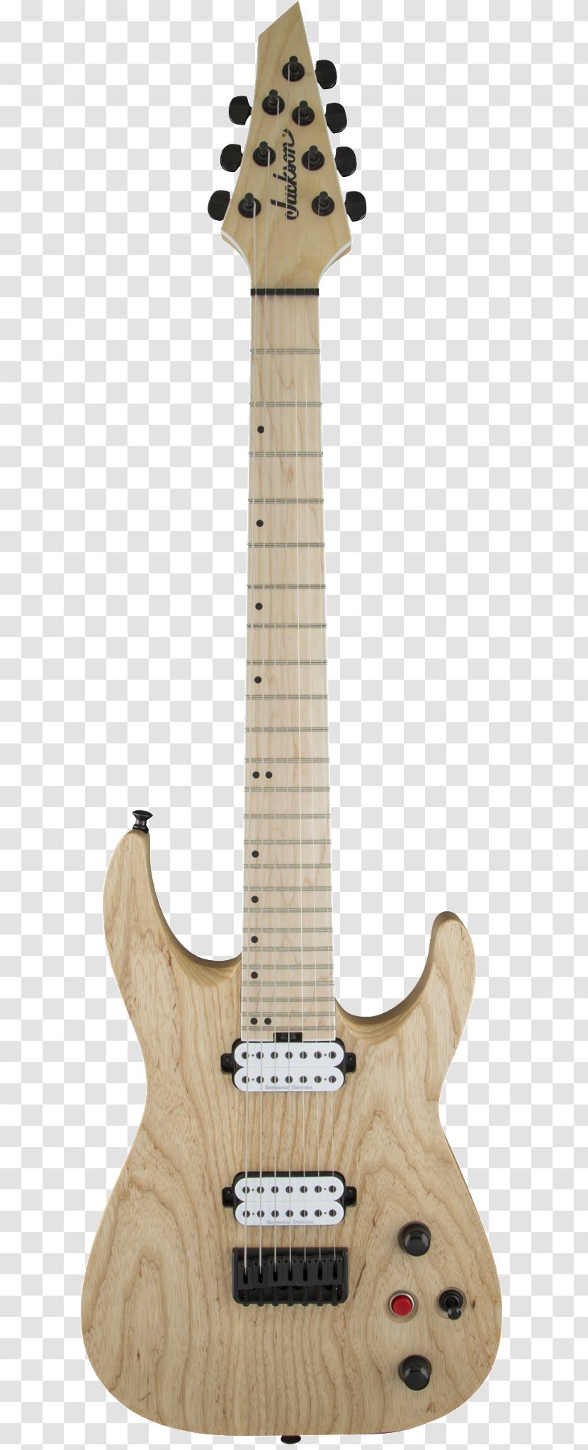 Electric Guitar Jackson Dinky DK2M Fender Mustang Seven-string Transparent PNG