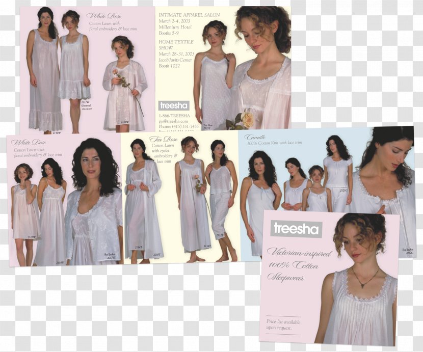 Wedding Dress Bridesmaid Nightwear Gown - Frame - Cotton Pajamas Transparent PNG