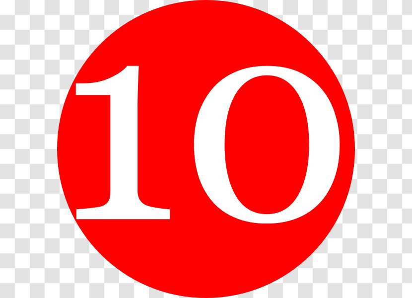 Clip Art - Trademark - Simple Number 10 Transparent PNG