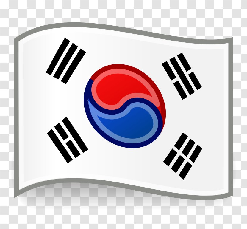 Flag Of South Korea North Design - Korean Language Transparent PNG