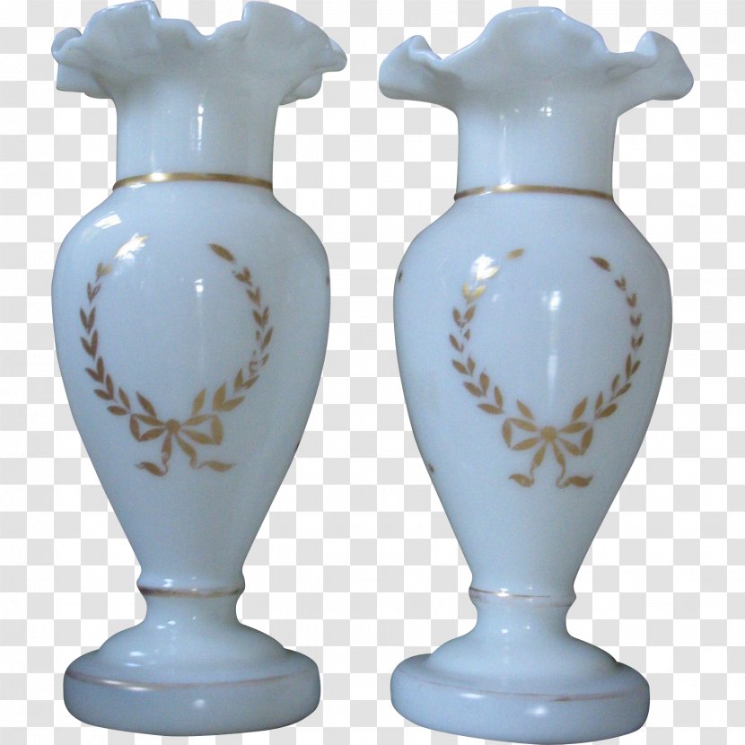 Vase Bristol Opaline Glass Ceramic Milk Transparent PNG