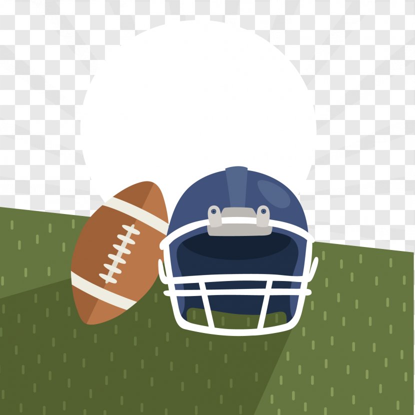 American Football Helmet - Ball And Vector Material Transparent PNG