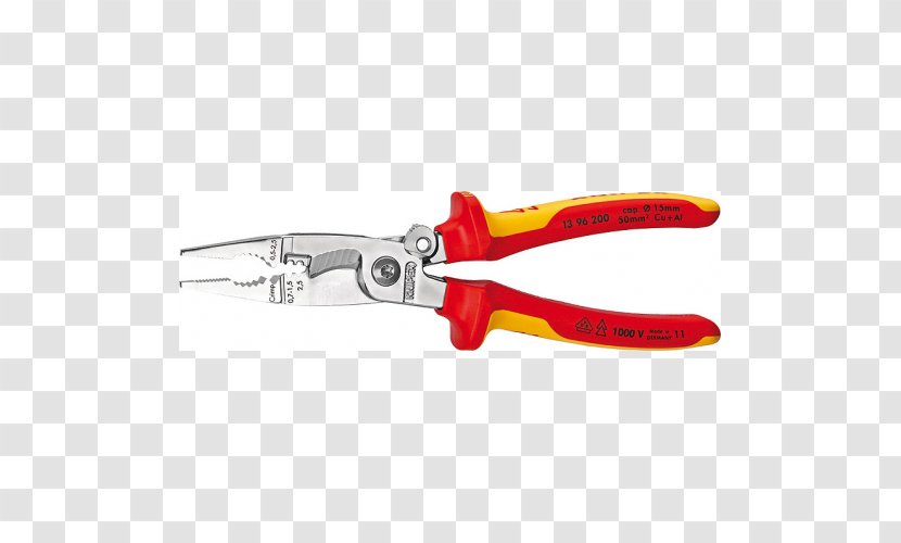 Knipex Needle-nose Pliers Lineman's Tool - Wire Stripper Transparent PNG