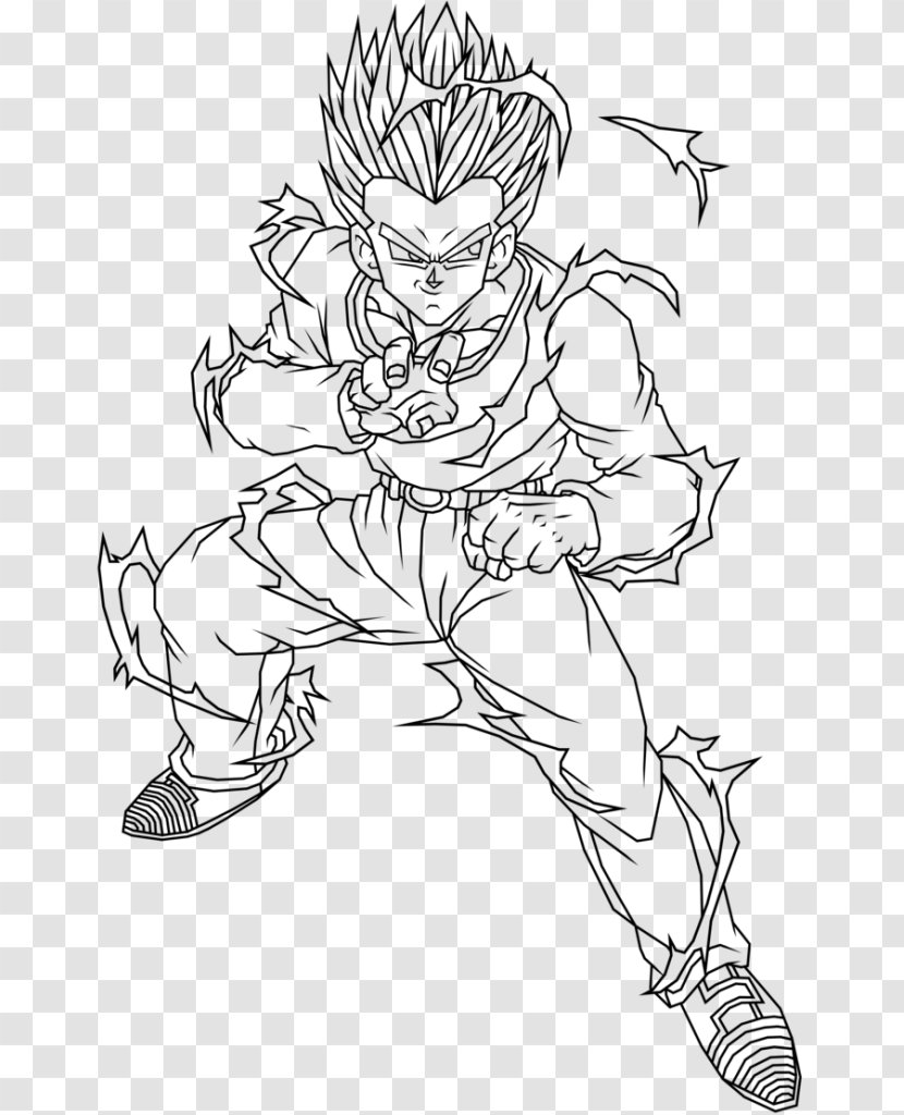 Trunks Gohan Goku Gotenks Piccolo - Dragon Ball Z Ultimate Battle 22 - Cartoon Ghost Transparent PNG