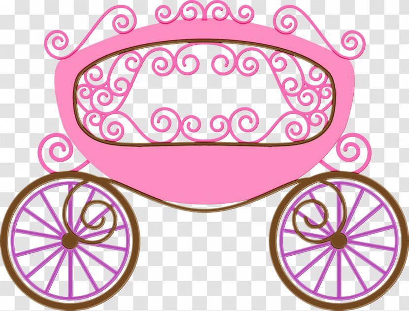 Pink Bicycle Wheel Carriage Vehicle Part - Sticker Magenta Transparent PNG