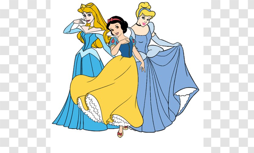 Walt Disney World Cinderella Snow White Princess Aurora - Art - Cliparts Transparent PNG