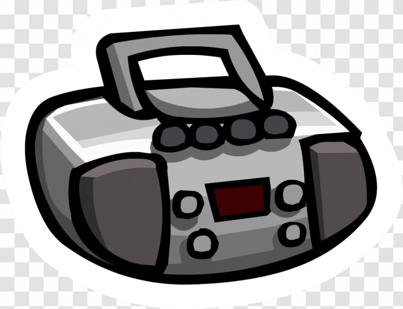 Club Penguin Stereophonic Sound Cartoon Clip Art - Boombox - MARBLE Transparent PNG