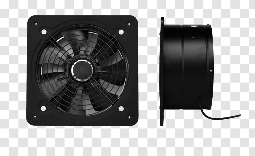 Whole-house Fan Angle - Ventilation - Pure Black Two Exhaust Transparent PNG