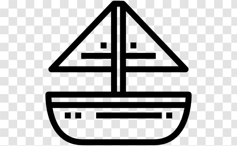 Sailboat Ship Sailing - Black And White - Boat Transparent PNG