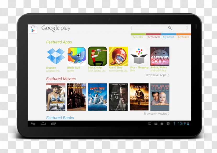 Tablet Computers Google Play Android Handheld Devices - Software - Store Transparent PNG
