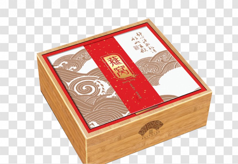 Edible Birds Nest Packaging And Labeling Box Advertising - Bird 's Bamboo Design Transparent PNG