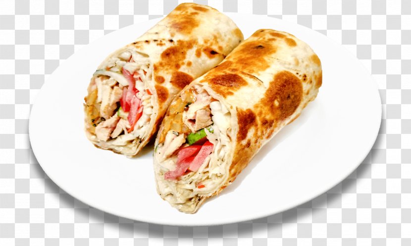 Shawarma Burrito Fast Food Pita Hamburger - Dish - Pizza Transparent PNG