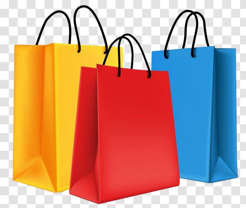 Shopping Bag Vector Graphics Illustration - Yellow Transparent PNG