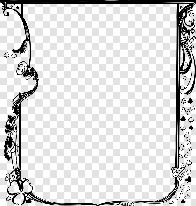 Saint Patrick's Day Clip Art - Monochrome Transparent PNG