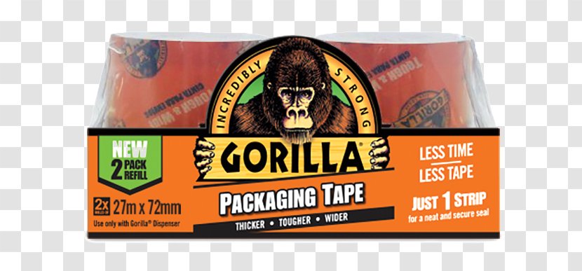 Adhesive Tape Box-sealing Gorilla Glue Dispenser - Polyester - Corrugated Transparent PNG