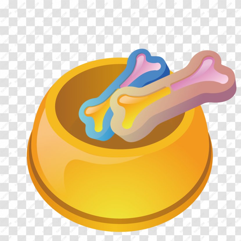 Dog - Orange - Vector Container Bowl Transparent PNG