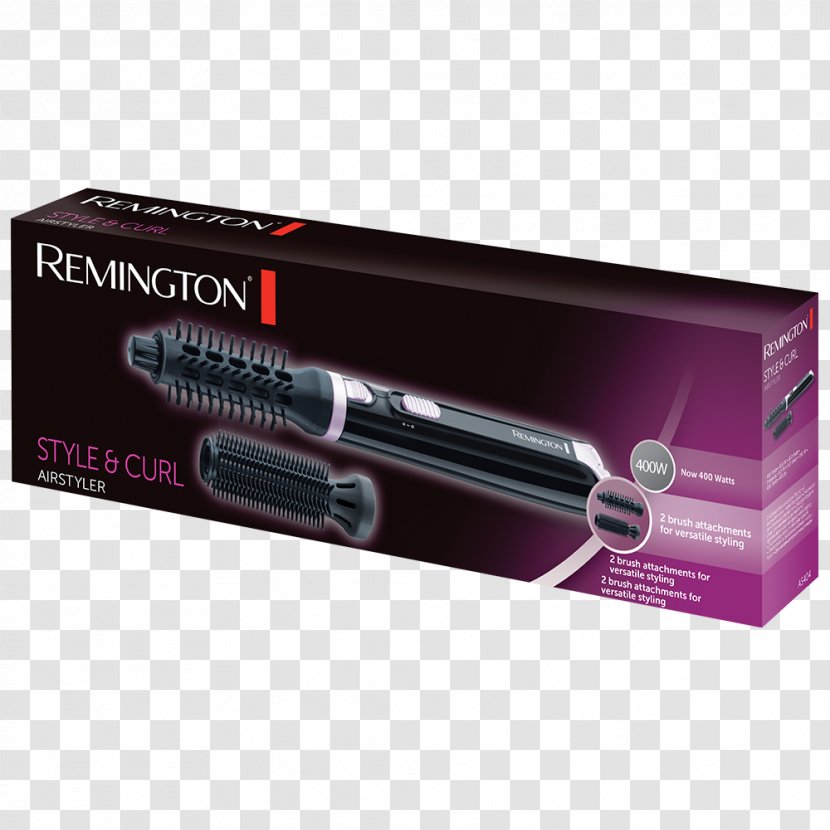 Remington Hot Air Brush AS404 Hair Iron AS1220 Amaze Smooth & Volume Airstyler Curl Black S6505 Pro Sleek Advanced Ceramic Straightener - Krups Coffee Grinder F20342 - As1220 Transparent PNG