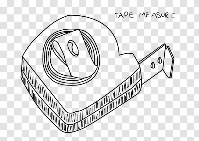 Tape Measures Line Art Drawing Sketch - Design Transparent PNG