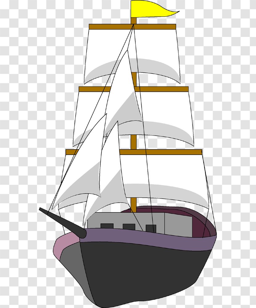 Sailing Ship Yacht Brigantine 暑中見舞い - Caravel - Sail Transparent PNG