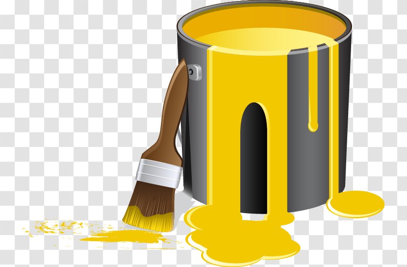 Paint Logo Icon - House Painter And Decorator - Bucket Vector Material Transparent PNG