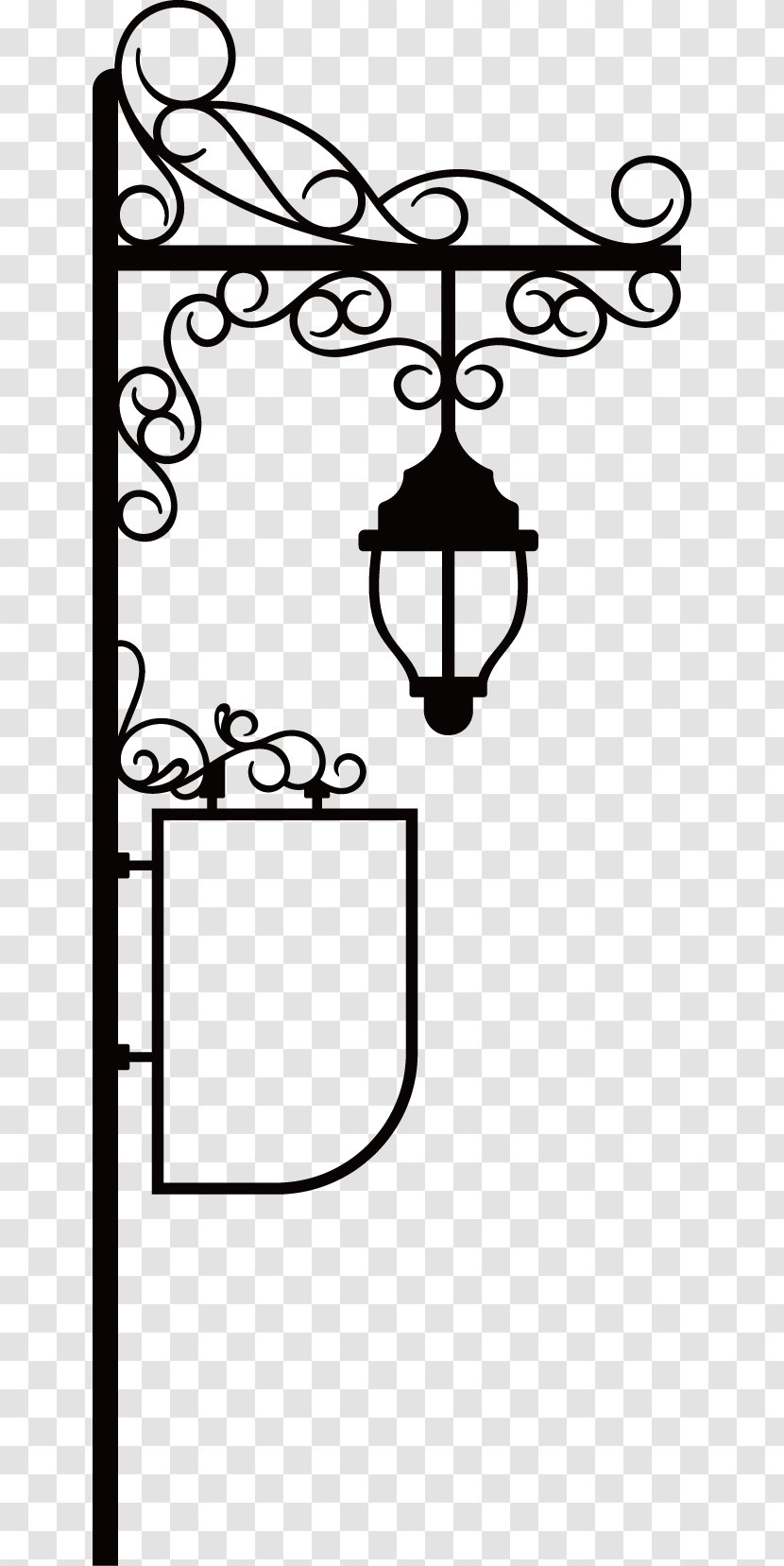 Street Light Lighting - Cartoon - Vector Retro Transparent PNG