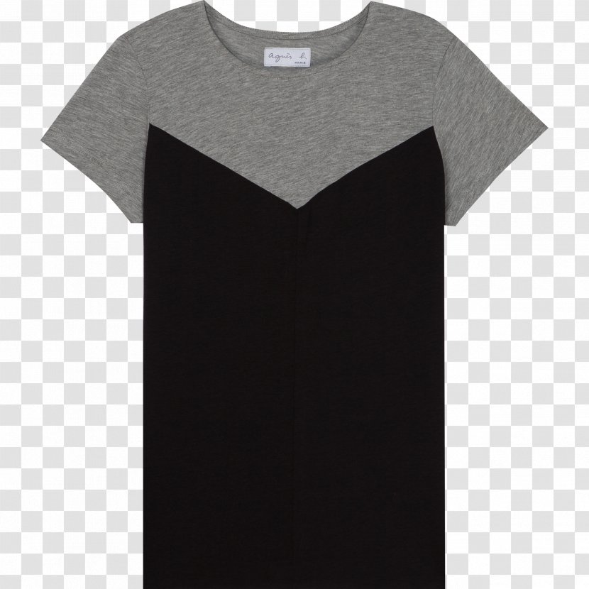 T-shirt Neck Angle Black M Transparent PNG