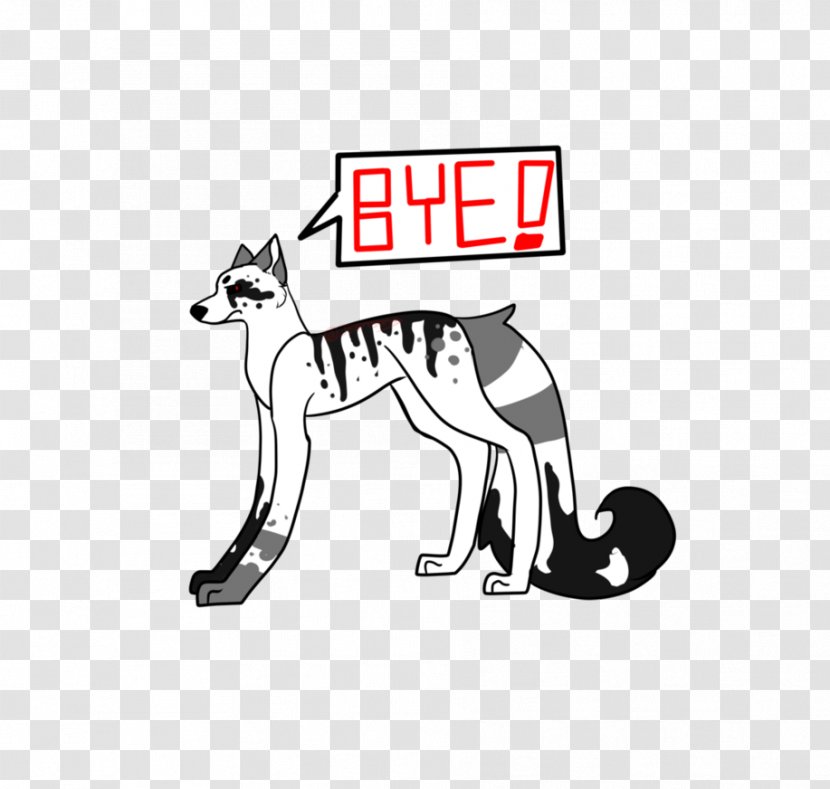 Dog Logo White Canidae Font - Tail - Bye Transparent PNG