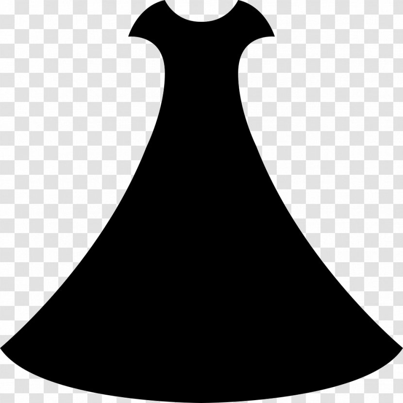 Black White Dress Clip Art Transparent PNG